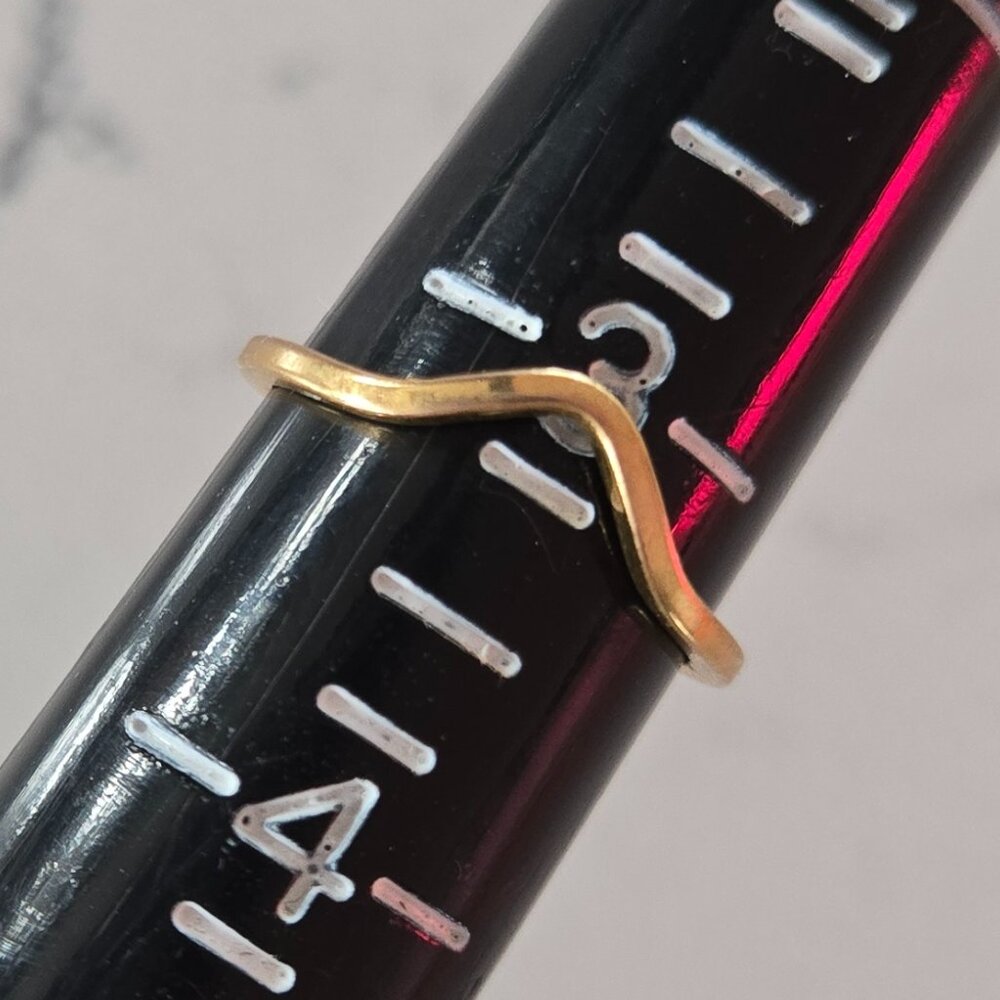 Midi Ring or Pinky Ring in 14k Gold Plate – Size 3.25 – Made in San Francisco
